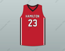 CUSTOM Patrick Baldwin Jr 23 Sussex Hamilton High School Chargers Red 7 S-6XL