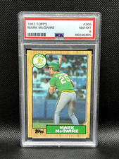 Mark McGwire  - 1987 Topps #366 - PSA 8 NM-MINT New SLAB