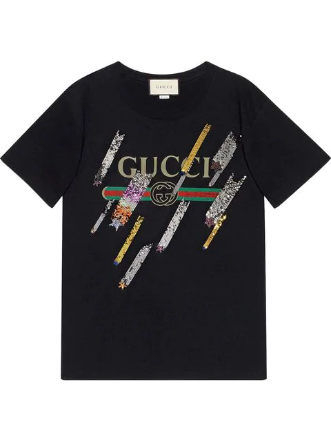 【GUCCI】Embellished cotton jersey T-shirt NEW Gucci Embellished Cotton Unisex T-Shirt M | eBay