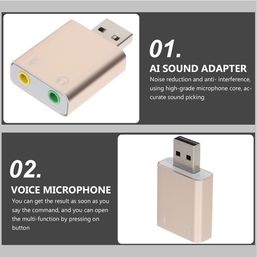 External Stereo Headphone And Microphone USB To Audio Jack USB Audio Interface - Afbeelding 11 van 11