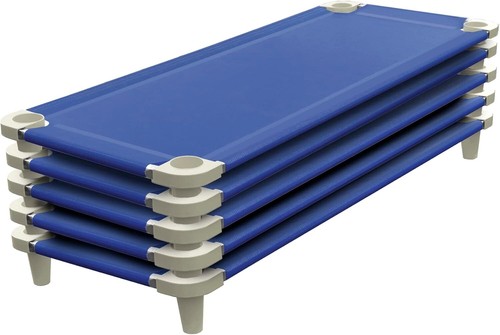 Stackable Toddler Nap Cot Set - 52”L Portable Kids’ Bed with Easy Care Features - Picture 3 of 11