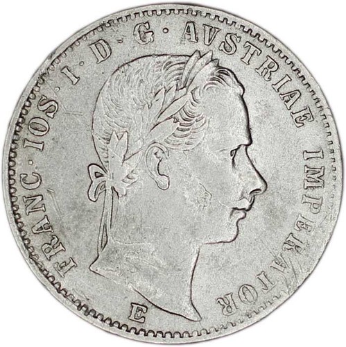 AUSTRIA coin 1/4 Florin 1859 E VF Very Fine - Picture 2 of 7