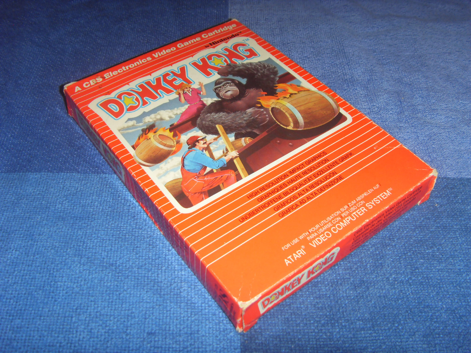RARE edition multilingue EU DONKEY KONG NINTENDO en boite Atari 2600 pal / sécam