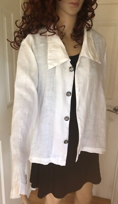 CP Shades White Tunic/Jacket. Long Sleeve. Size S Oversized. 100