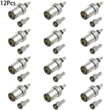 12x IEC DVB-T TV PAL male Crimp RF Connector RG316 RG174 RG179 coaxial Cable