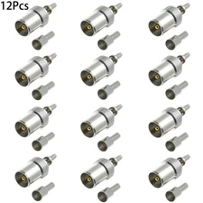 12x IEC DVB-T TV PAL male Crimp RF Connector RG316 RG174 RG179 coaxial Cable