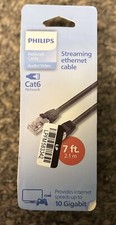 Philips Network Cable Streaming Ethernet Cable Audio/Video Cat6 Network 7ft
