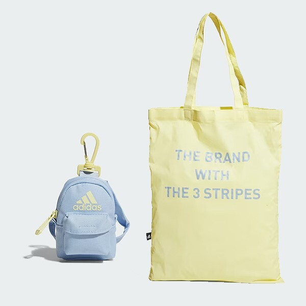 adidas Packable Bag Foldable Eco Bag & Clip-On Ultra Mini Bag Gym