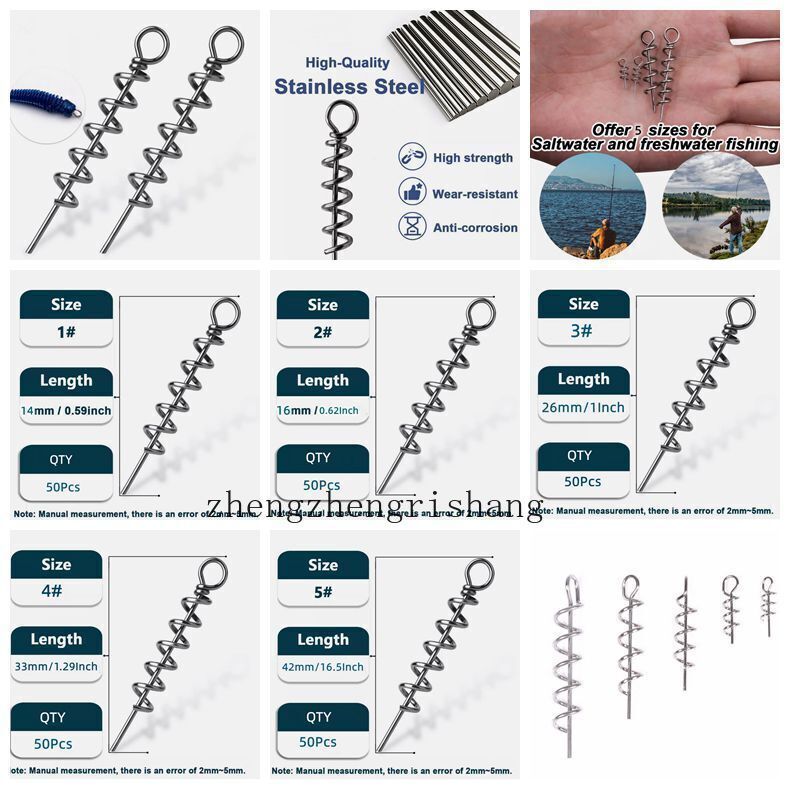 20 Piezas De Bloqueo De Resorte Para Cebo – Tornillo Rápido Twistlock De Acero Al Carbono, Para Agua Dulce Y Salada