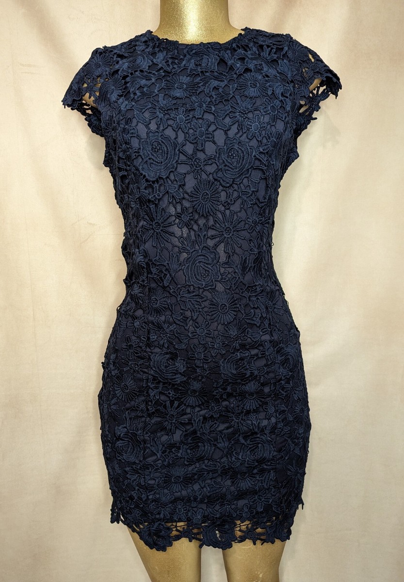 navy lace mini dress Remy Lace Mini Dress