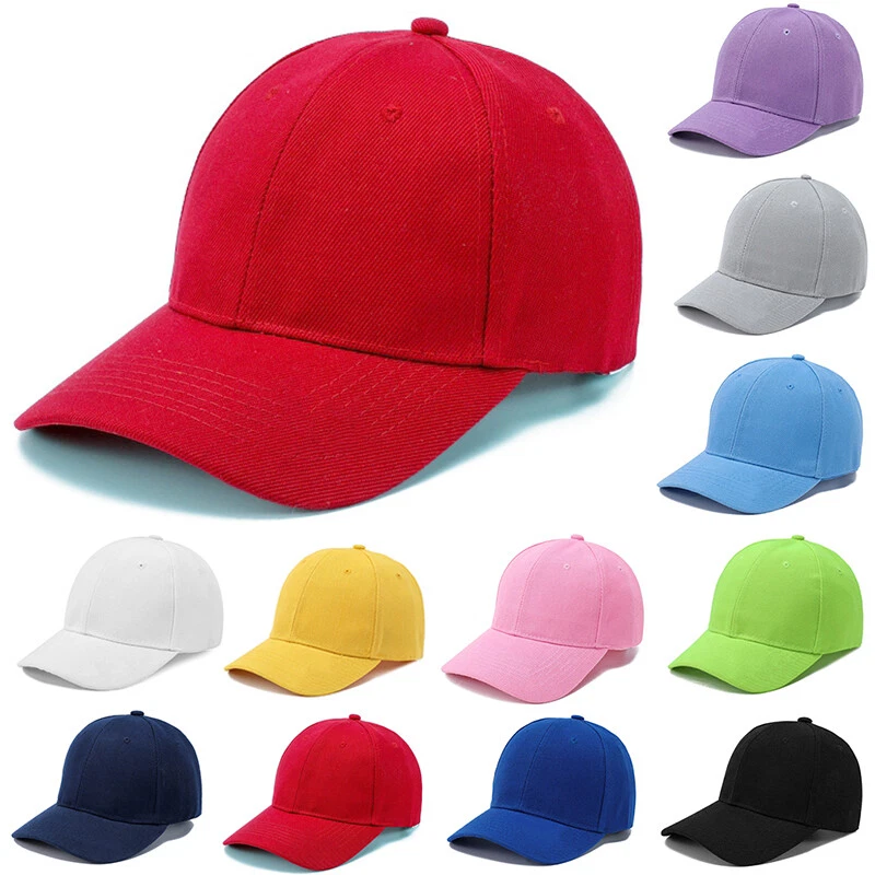 Baseball Caps Hat Children Kids Sport Hats Peaked Caps Candy Color Soft Fashion