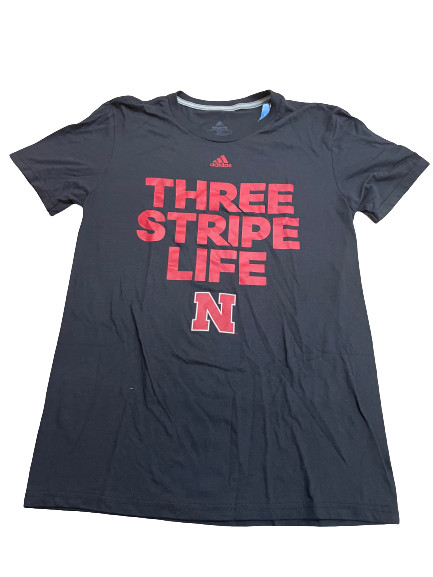 Спортивная футболка Adidas NCAA Nebraska Cornhuskers Черный/красный  