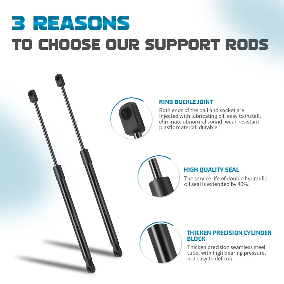 Para Mercedes-Benz CL500 CL600 CL55 AMG 2x Capó Delantero Elevador Soportes Amortiguadores Puntales Foto 2 de 4