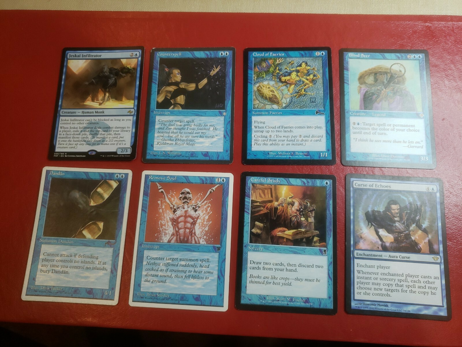 Dandan, Jeskai, Counterspell, carefull study. 8 card lot MTG. | eBay