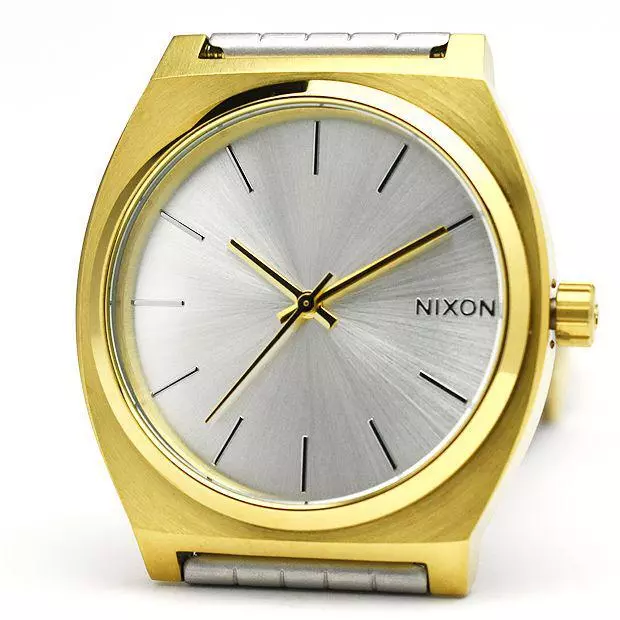 Nixon Time Teller Silver Gold eBay