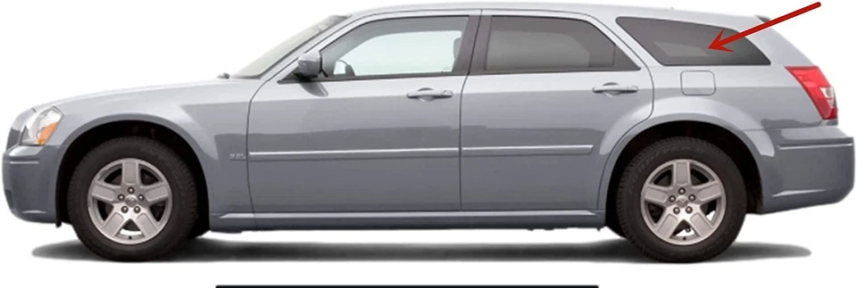 Se adapta a Dodge Magnum 2005-2008 conductor cuarto lado izquierdo ventana vidrio Foto 3 de 4