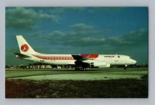 Aviation Airplane Postcard Hawaiian Air Airlines Douglas DC-8-62 X4