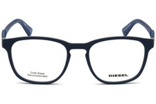Diesel DL 5366 091 Matte Blue Plastic Optical Eyeglasses Frame 52-19-150 DL5366