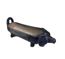 Vintage Studio Pottery Pig Signed Schaefer