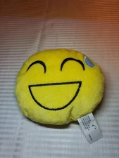 Emoji Smiley Face Pillow with Tongue (8in Around)