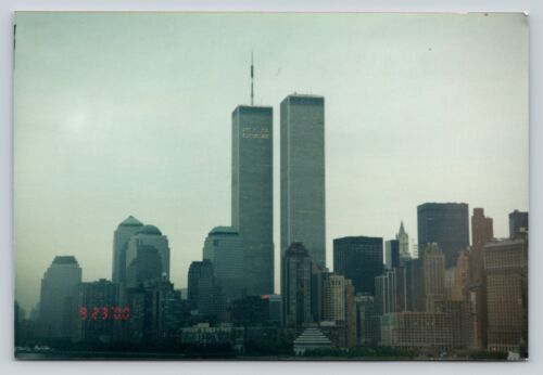 c2000 tours jumelles New York City NY Skyline VINTAGE 6x4" photo - Photo 1 sur 4