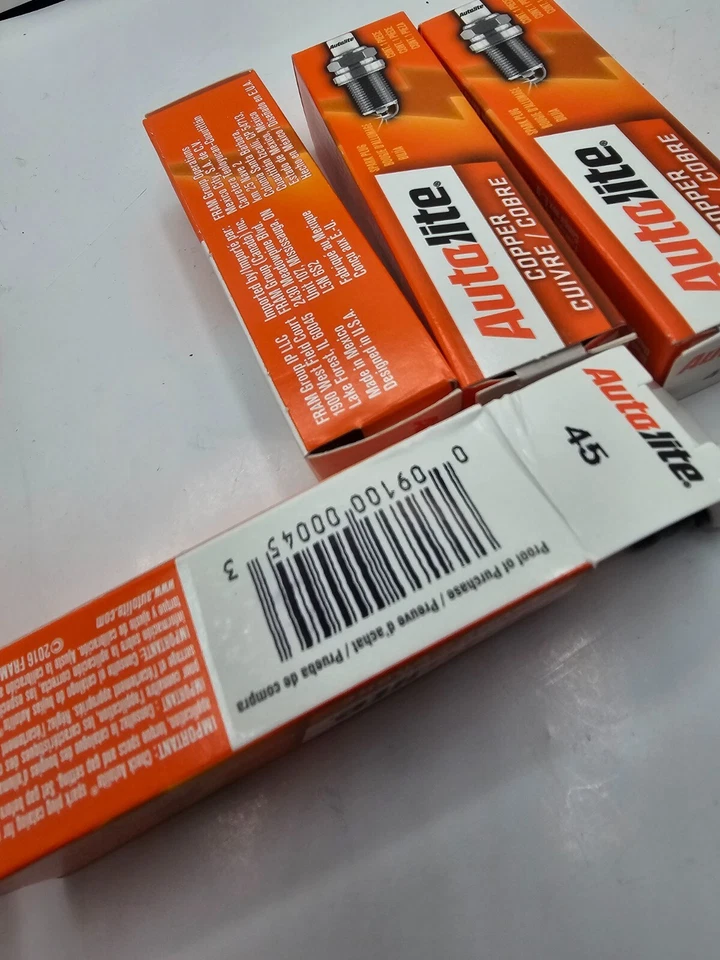 (QTY 4) Autolite Spark Plug 45 for 1986 Ford E-150 Econoline Club Wagon - Image 3 of 4