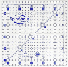 Quilting Ruler "Spin About" by Quiltcut 5.5" square quilting ruler NEW