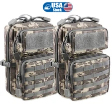 2-Pack Tactical MOLLE Pouches for EDC Gear and Essentials