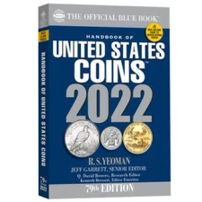 The Official Blue Book Handbook of United States Coins 2022 (Handboo - VERY GOOD