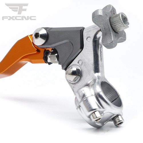 Orange Handlebar Clutch Lever & Perch Bracket For XR650R 00- 2007 CR85R/RB 03-07 - Picture 2 of 13
