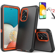 For Samsung Galaxy A53 5G Case Cover Hybrid Rugged Heavy Duty+2*Screen Protector