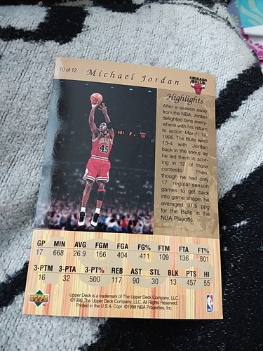 Upper Deck Oversized 1995 Michael Jordan Signed Card - Picture 4 of 4