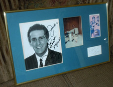 PAT RILEY CUSTOM FRAMED, SIGNED PHOTOS with High Grade ROOKIE CARD