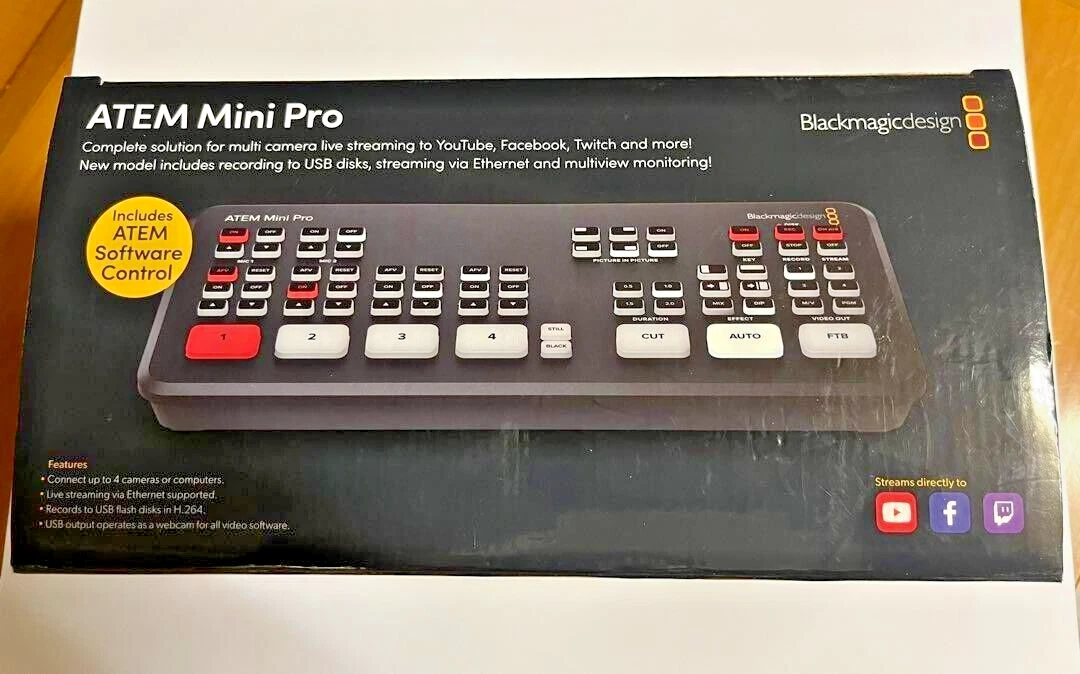 Blackmagic Design ATEM Mini Pro .8 x .4 x 3.5 cm With