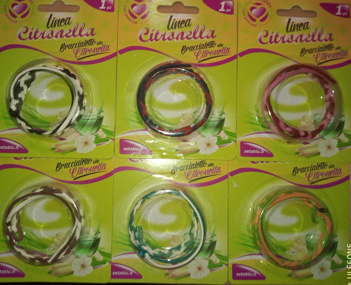 DETERMONDO Braccialetto Antizanzare alla Citronella Impermeabile fino a