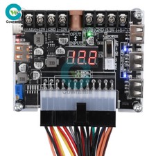 20/24Pin ATX Power Supply Adapter Board Adjustable Volt Module Digital Display