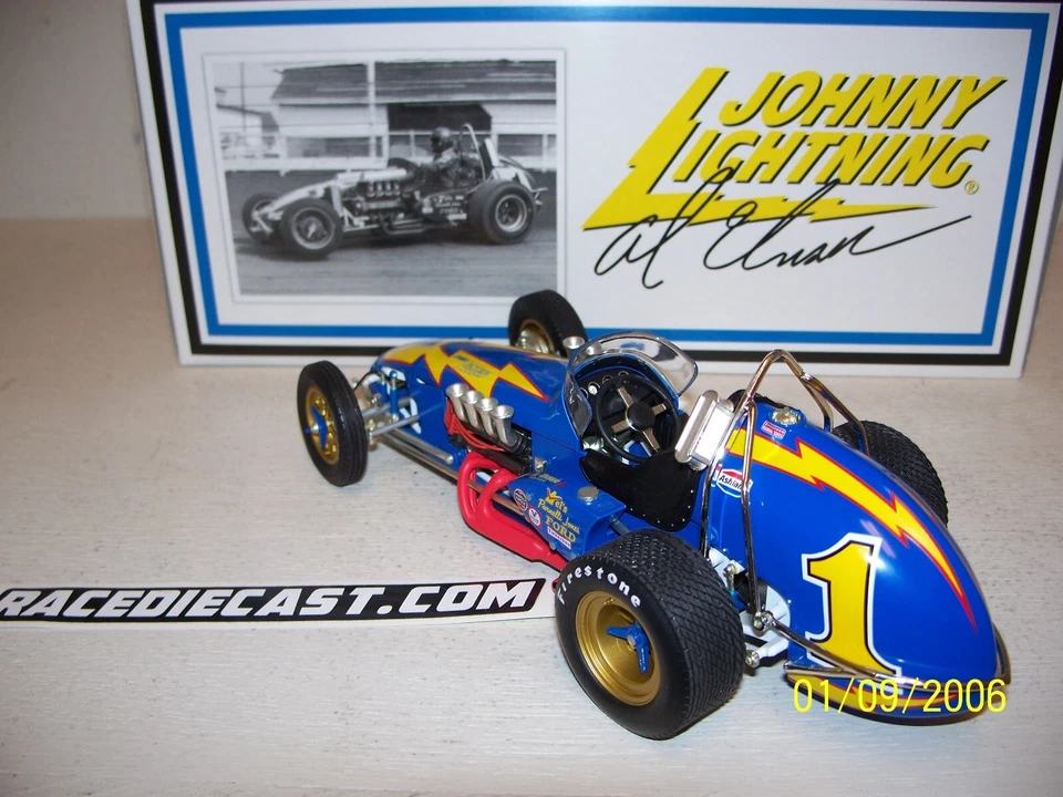 #1 AL UNSER SR. USAC 1/18 JOHNNY LIGHTNING FORD COSWORTH DIRT CHAMP GMP - Image 3 of 3