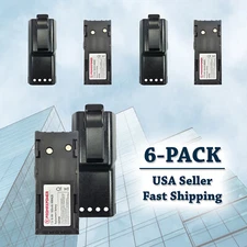 6x Battery for Motorola Radios HNN9628 GP88 GP300 GP600 GTX800 (1800mAh, Ni-Mh)