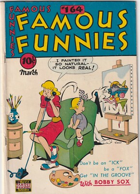 Famous Funnies #164 VG-F GOLDEN AGE COMIC 1948 BUCK ROGERS