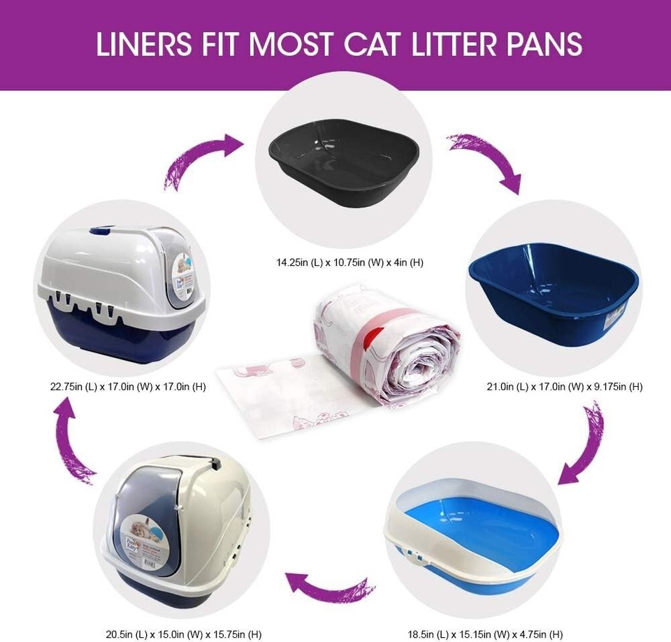 Royal Pet Inc. Jumbo Litter Box Liners 80 Count Thick Scented