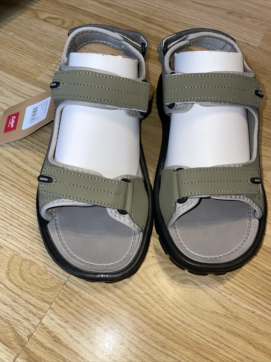 Cotton Traders Mens Khaki Strider Sandals Size 8 EU42 New with Tag Ideal Gift