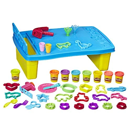 Play-Doh Play 'N Store Kids Table 8 Non-Toxic Compounds & 25 Tools