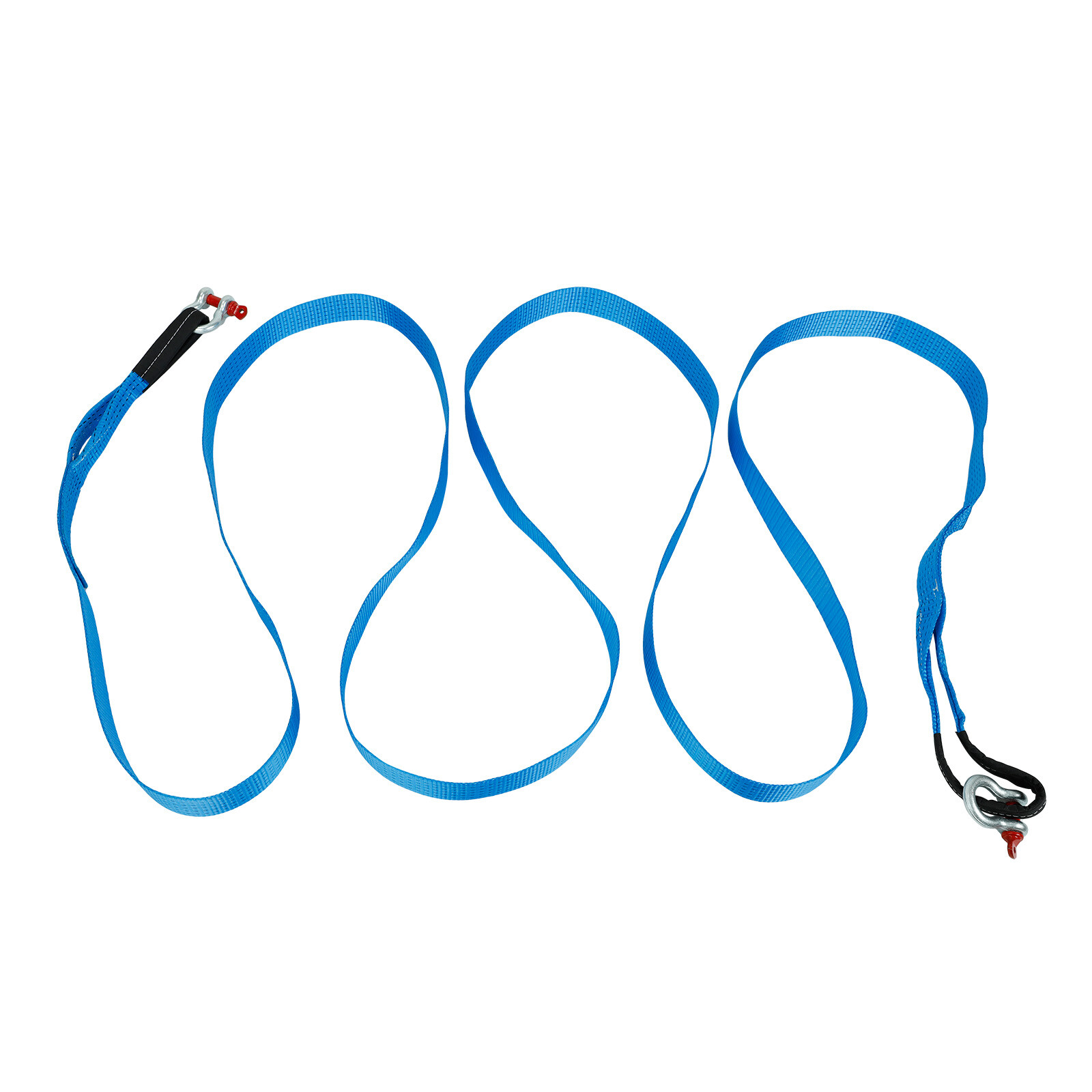 Heavy Duty Recovery Tow Rope Strap w/ DRing Hook 20000 LB Capacity 2