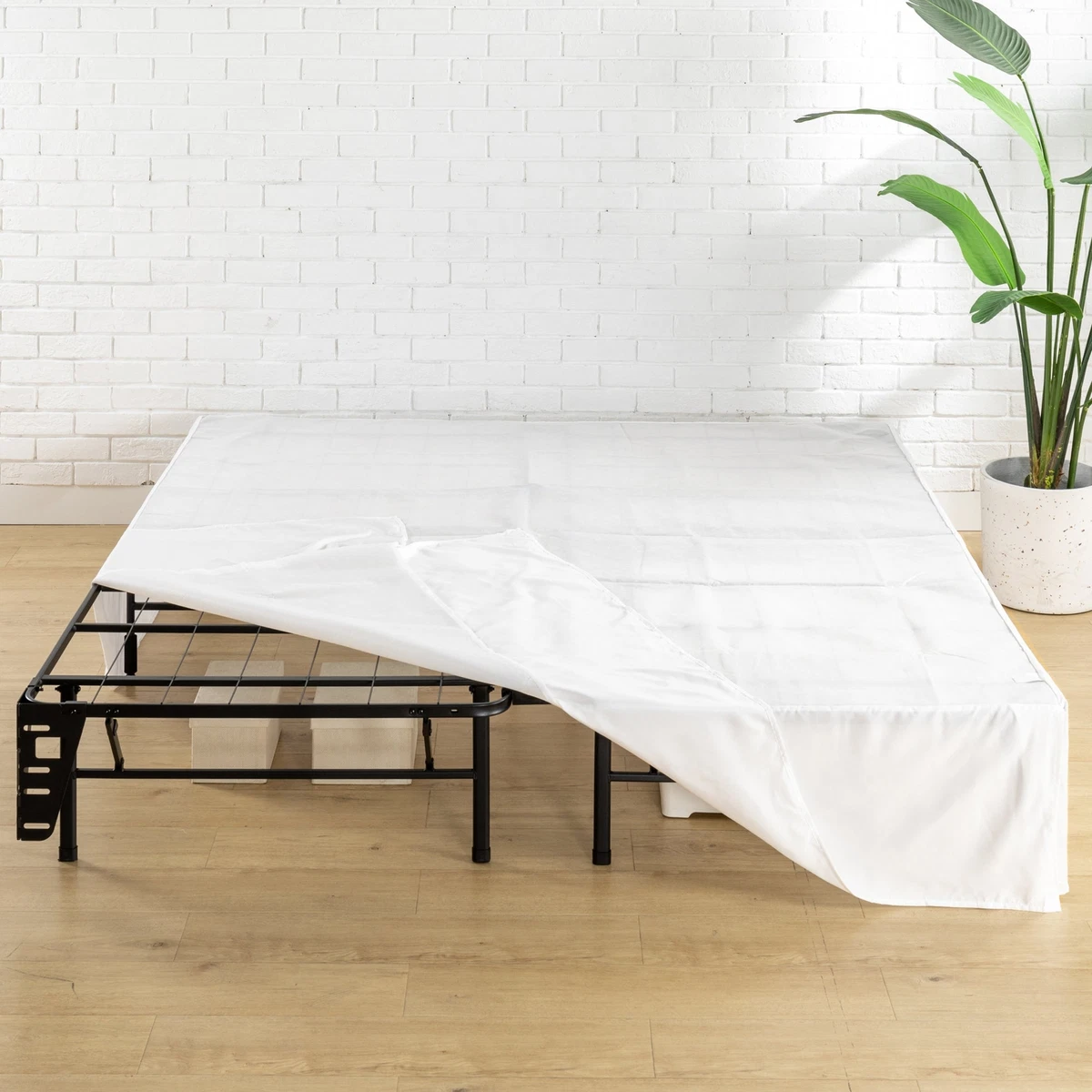 Zinus 14 smartbase mattress sale foundation with headboard