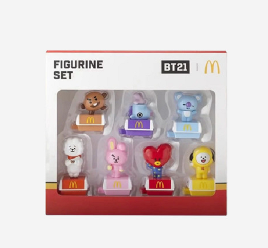 BTS BT21 Mcdonalds Figure Set Korea Limited Edition | eBay