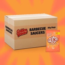 Golden Wonder Saucers BBQ PMP Full Box Free Fast Delivery 18x40g