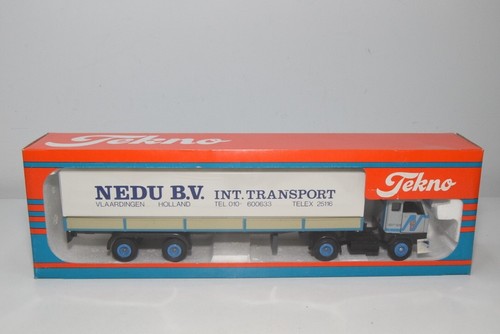 B71 1:50 38 TEKNO VOLVO F88 F89 TRUCK TRAILER NEDU B.V. VLAARDINGEN NMIB RARE! - Picture 19 of 19