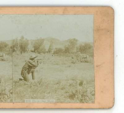 He is Our Meat Hunting Stereoview