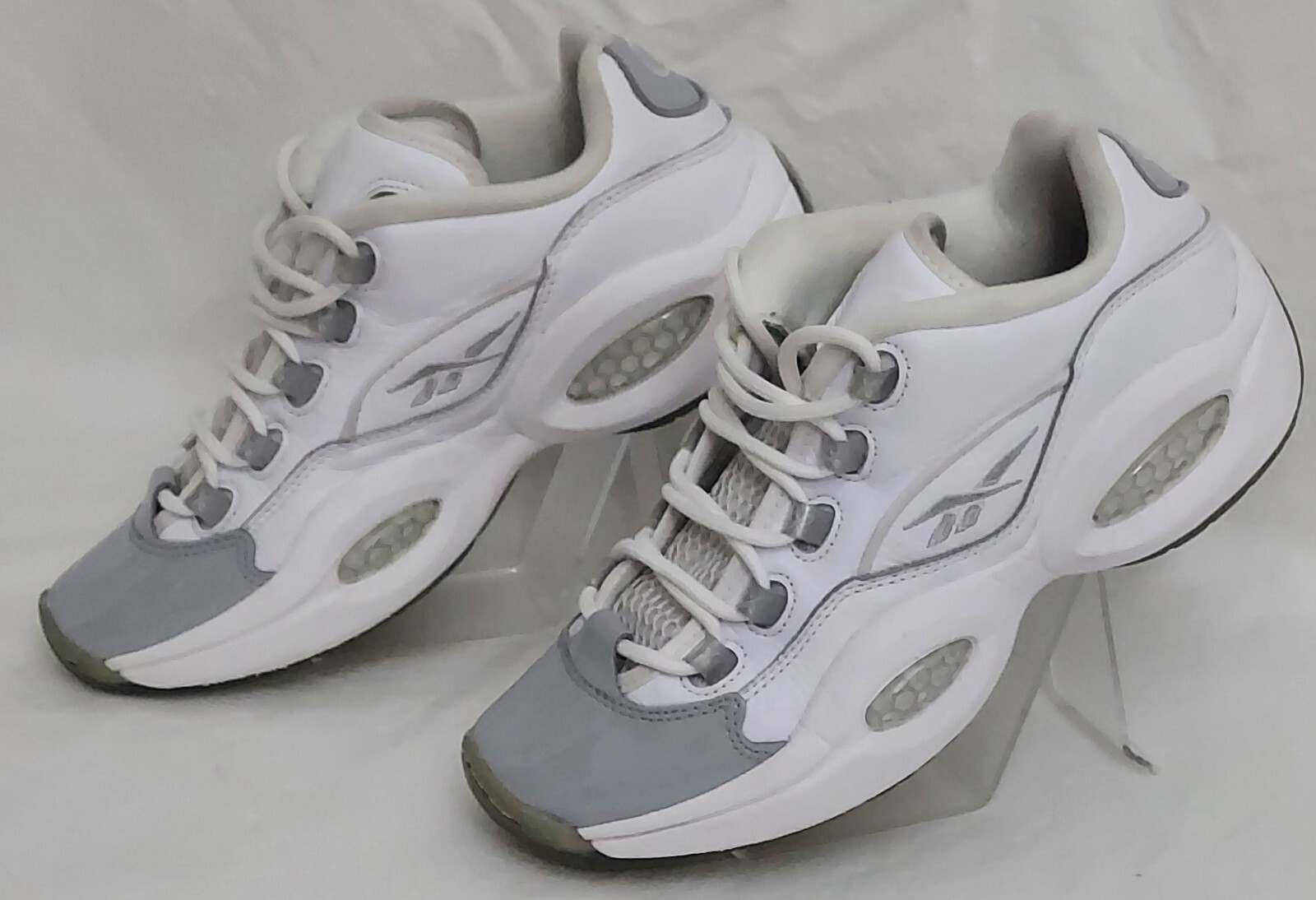 Men Basketball Reebok Question Low Allen Iverson Grey Toe Shoe