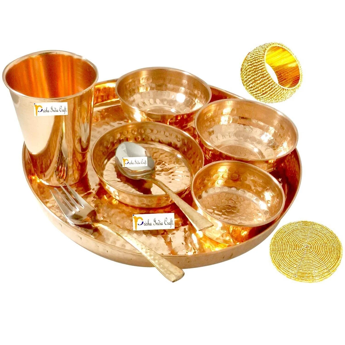 Copper dinner clearance set